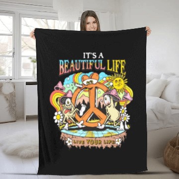 Discover Embrace the Psychedelic Journey Fleece Blankets