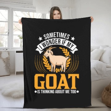 Discover Goat Gift Host Fleece Blankets