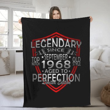 Discover september 1968 Anniversary september 1968 septembe Fleece Blankets