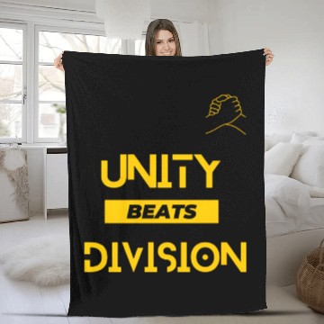 Discover Unity Beats Division Unisex Short Sleeve Fleece Blankets