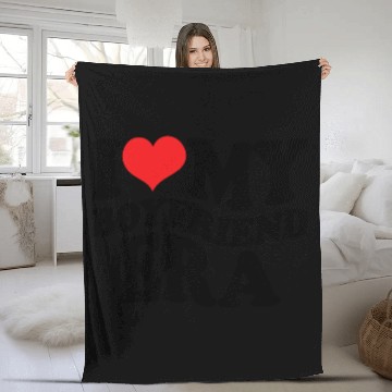 Discover I Love My Boyfriend Era Fleece Blankets