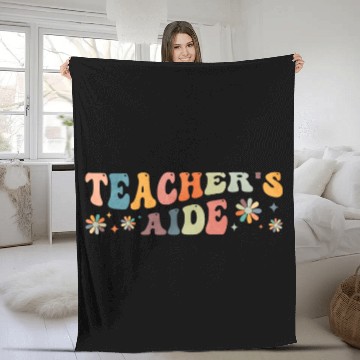 Discover Groovy Teacher's Aide Teacher Assistant Fleece Blankets