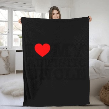 Discover I Love My Autistic Uncle Fleece Blankets
