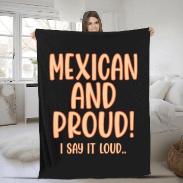 Discover Mexican and Proud Fleece Blankets