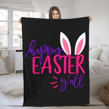 Discover Happy Easter Y all Fleece Blankets