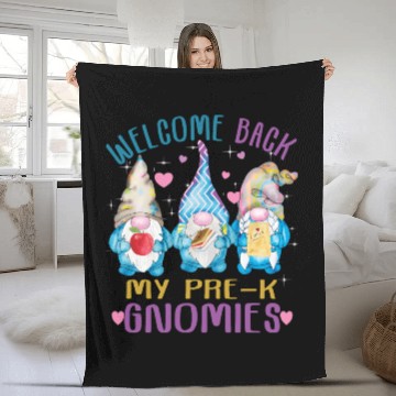 Discover Welcome Back My Pre K Gnomes Back To School Fleece Blankets