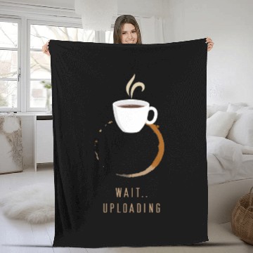 Discover Uploading coffee Fleece Blankets