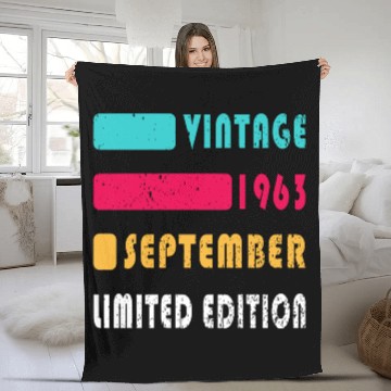 Discover september 1963 Anniversary september 1963 septembe Fleece Blankets