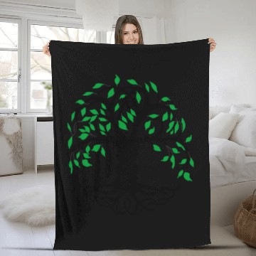 Discover Yggdrasil the tree of life from viking mythology Fleece Blankets