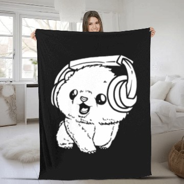 Discover K Pop Headphones Fleece Blankets