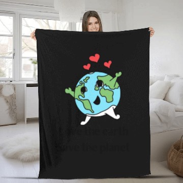 Discover Love The Earth Save The Planet Fleece Blankets