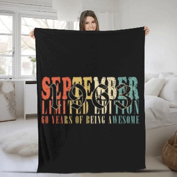 Discover september 1963 Anniversary september 1963 septembe Fleece Blankets