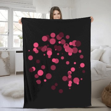 Discover abstract circles pattern Fleece Blankets