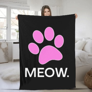 Discover Meow Fleece Blankets