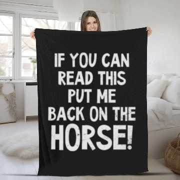 Discover Horse Lover Can Read This Put Back On Horse Fleece Blankets