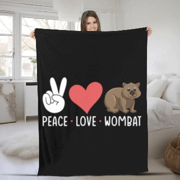 Discover Wombat Love Fleece Blankets