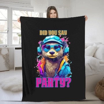 Discover Party Otter Fleece Blankets