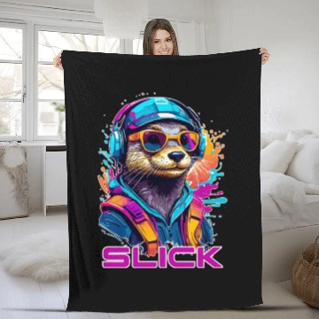 Discover Slick Otter Fleece Blankets