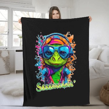 Discover Smokin Lizard Fleece Blankets