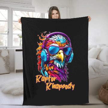 Discover Raptor Eagle Fleece Blankets