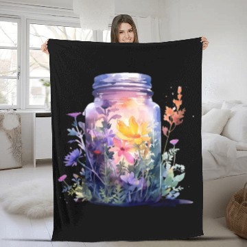 Discover Wild Flowers Fleece Blankets Design - Funny gift