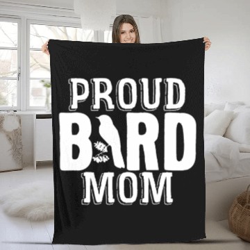 Discover Bird Mom Birds Love Budgie Sparrow Heron Parrot Fleece Blankets