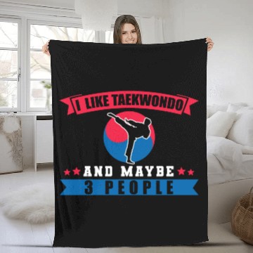 Discover TKD Korean Martial Arts Tae Kwon Fleece Blankets