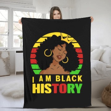 Discover I Am Black History Month African American For Fleece Blankets
