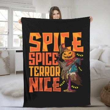 Discover Scary Pumpkin Halloween Costume Autumn Fall Gift Fleece Blankets