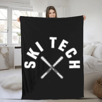 Discover Ski Tech Pocket Outfit Fleece Blankets