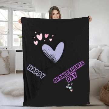 Discover Happy Grandparents Day Fleece Blankets