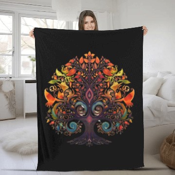 Discover Tree Lovers Tree of Life Fleece Blankets