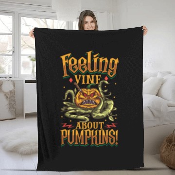 Discover Scary Pumpkin Halloween Costume Autumn Fall Gift Fleece Blankets
