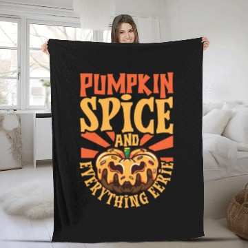 Discover Scary Pumpkin Halloween Costume Autumn Fall Gift Fleece Blankets