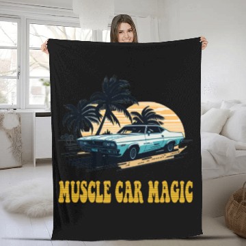 Discover Muscle Car Magic Fleece Blankets