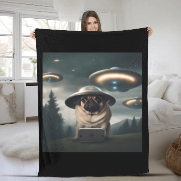 Discover Area 51 Fleece Blankets