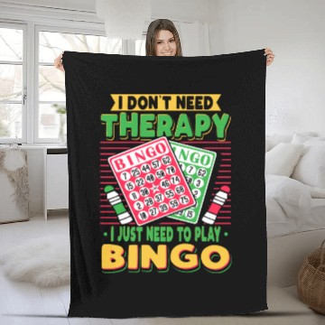 Discover I Just Need To Play Bingo Fleece Blankets