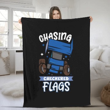 Discover Sprint Car Mom Dirt Track Racing Racing Race Day Fleece Blankets