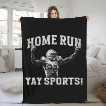 Discover Home Run Football, Yay Sports! Fleece Blankets