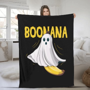 Discover Boonana Ghost Banana Halloween Costume Cute Fleece Blankets