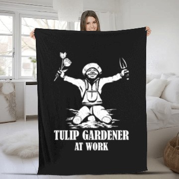 Discover Tulip Gardening Tulips Fleece Blankets