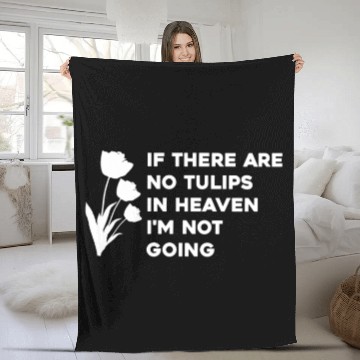 Discover Tulip Gardening Tulips Fleece Blankets