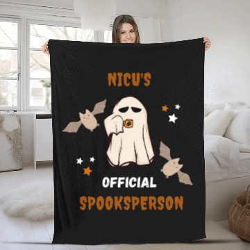 Discover Cute NICU Halloween | NICU official spooksperson Fleece Blankets