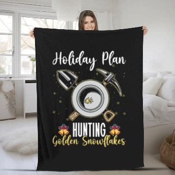 Discover Holiday Plan: - Hunting Golden Snowflakes - Gold Fleece Blankets