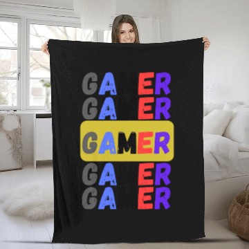 Discover Distressed Retro Gamer Fleece Blankets