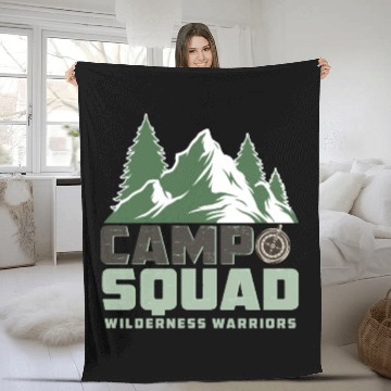 Discover CAMP SQUAD WILDERNESS WARRIORS Fleece Blankets