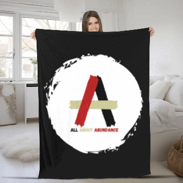 Discover Gold Luxury Business Logo 2 Fleece Blankets