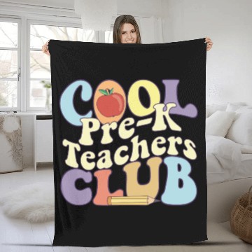 Discover Cool Pre K Teachers Club Preschool Teacher Fleece Blankets