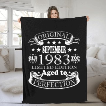 Discover september 1983 Anniversary september 1983 septembe Fleece Blankets