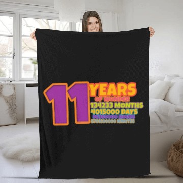 Discover 11 Years of Wonder Kid Fleece Blankets Birthday